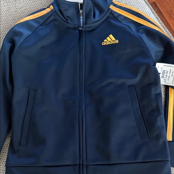 Adidas Blue and Gold Track set - Picture 2 of 9